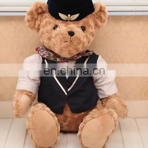 Wholesale Teddy Bear Stuffed Plush Toy With T-Shirt and Hat thumbnail-4