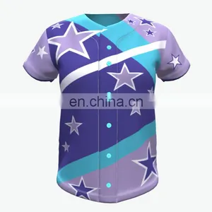 Sublimation Modern Custom Team Design Softball Uniform thumbnail-1