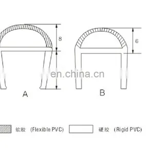 PVC Shower Door Wall Crashproof Seal for 6mm 8mm 10mm 15mm 18mm Glass thumbnail-2