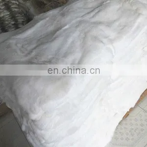 Thick and Soft Raw or Dyed Color Real Rabbit Fur Blanket thumbnail-2