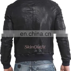 Black New Look Leather Jacket for Men thumbnail-2