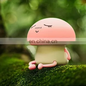 1200mAh Cute Silicone Cartoon Mushroom USB Charging Night Light Touch Sensor LED Lamp thumbnail-4