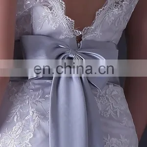Grace Karin Sleeveless Off- Shoulder Long White Lace Wedding Dress CL3821 thumbnail-5