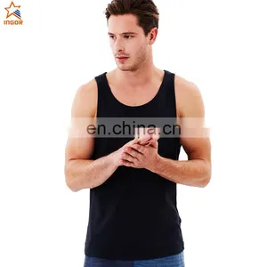 Summer Burnout Drop Armhole 95% Cotton 5% Plain Spandex Stringer Mens Blank Custom Tank Top Men Gym thumbnail-6