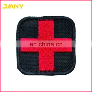 Custom Red Cross Military Medical Fraternal Embroidered Iron on Patches thumbnail-4