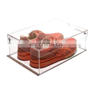 Custom Pmma Plexiglass Acrylic Shoe Display Box thumbnail-1