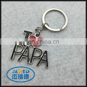 Custom Logo Keychain I Love Papa Keychain thumbnail-1