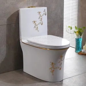 High Quality Sanitary Ware Cheap Price Bathroom wc White Color One Piece Dual Flush Toilet Bowl for Sale thumbnail-5