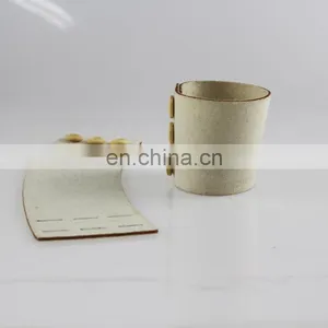 High Quality Heat Resistant Cozy Coffee 100% Wool Felt Cup Sleeve Made In China thumbnail-5