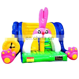 Small Time Rabbit Inflatable Jump and Slide Bouncer Castle ,Inflatable Indoor Bounce House for Toddlers ,Kids thumbnail-1