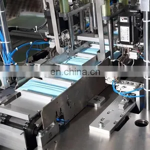 Manufacturing Plant 7 Servo 1+1 Automatic Mask Ultrasonic Earloop Four Spot Welding Machine High Speed thumbnail-6