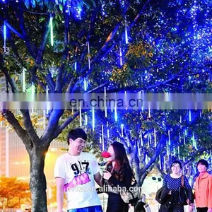 LED Meteor Shower Rain Lights Waterproof Led Meteor Shower Light for Christmas Tree or Home Decoration thumbnail-1