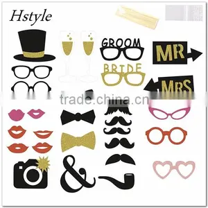 30 Pcs/set Wedding Photo Booth Props on A Stick 2016 New DIY Kit Wedding Party Decoration Photobooth Dress-up Accessorie PFB0086 thumbnail-1