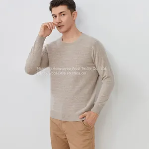 New Designs O-neck Men Winter Pullover Cashmere Knitted Sweaters thumbnail-1