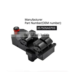 100001848 Best Price Car Power Window Switch 35750-SAE-P03 35750-S5A-A02-ZA For Honda CRV Civic 2001-2005 thumbnail-2