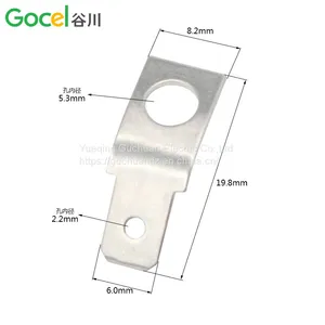 Dj6114-6.3 *0.8 Solder Plate 6.3 Insert 45 Degree Bending Insert 5.2 Male End Hole Crimping thumbnail-4