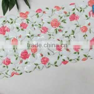 Printed Rose Flower Bathtub Mat Bath Mat thumbnail-2