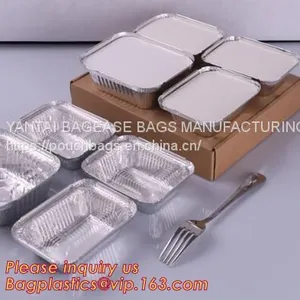Airline Disposable Aluminium, Aluminum Foil Container for Food Packaging, Kitchenware, Tableware, Disposable, Takeaway thumbnail-2