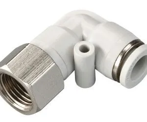PLF Internal Thread L Type Air Hose Coupler Elbow Pipe Plastic Pneumatic Fittings thumbnail-2