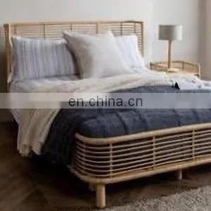 New Bamboo Bed Vietnamese Style Various Size Top Quality Good Price for Decor Bedroom From Manufacturer thumbnail-1