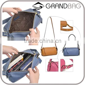 Fashion Leather Cosmetic Bag Mini Satchel Wash Bags Makeup Organizer for Travel thumbnail-1