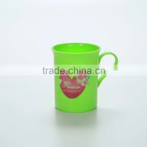 Reusable Cartoon Plastic Cups --Green thumbnail-1