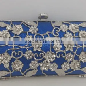 Brilliant Diamond Metal Frame Luxury Evening Party Clutch Bag With Chain For Women thumbnail-1