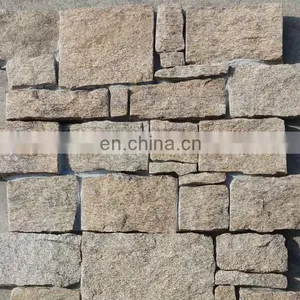 Hot Sale Cheap Natural Rusty Stacked Stone Wall Cladding thumbnail-1
