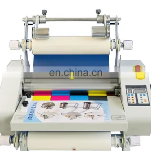 SRL-D68 High Quality Max Laminating Width 630Mm Hot and Cold Double Side Roll Laminating Machine With Shelf thumbnail-1