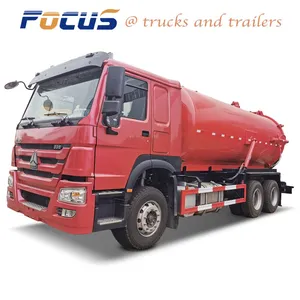Sewage Suction Truck ,8 × 4 Sewage Suction Vacuum Tank Truck,Sewage Dredging & Cleaning Tank Truck for Wastewater Rainwater Sewage Sludge thumbnail-3