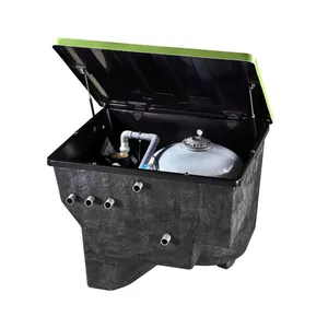 Pikes Underground Fiberglass Sand Filter Pump In-Ground Water Filter System Villa Hotels Swimming Pools Durable Plastic Material thumbnail-1