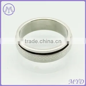 China Factory Classic Design Metal Stainless Steel Finger Band Ring thumbnail-3