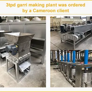 West Africa Hot Sale Cassava Garri Making Plant Cassava Processing Industry Equipment for Garri Fufu Cassava Powder Production thumbnail-5