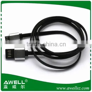 Gold Supplier 5 Wire Noodle Micro Usb Cable , Braided Micro Usb Flat Cable Made in China thumbnail-1