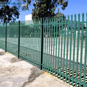 Outdoor Black Steel Fence Powder Coated Garden Fence Courtyard Stair Fence for Decoration Security thumbnail-1