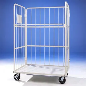 Stainless Steel Logistics Trolley for Pharmaceutical Cleanroom Use thumbnail-3