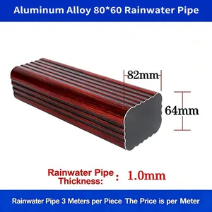 Manufacturer of Aluminum Alloy Finished Drainage Pipes, Exterior Wall Rainwater Pipes, and Gutter Downspouts. thumbnail-1