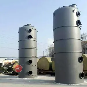 Hydrogen Chloride Fiberglass Scrubber Tower, Hcl Waste Gas Purification Tower, Hydrochloric Acid Tail Gas Purification and Absorption Tower thumbnail-5