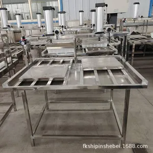 Commercial Tofu Molding Machine, Small and Medium-sized Bean Product Equipment, Stainless Steel Pneumatic Press With Technical Support thumbnail-4