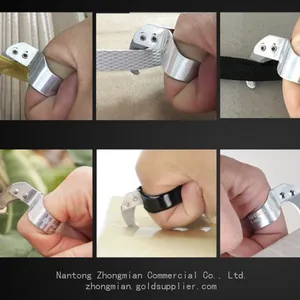 Industrial Modern Ring Finger Knife Rope Cutter Stainless Steel Aluminum Handle Hand Operated DIY Garden Tools thumbnail-3