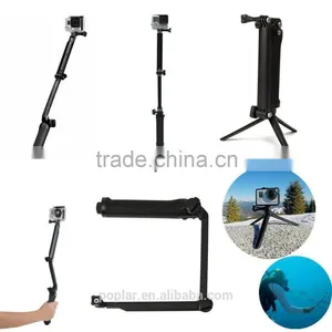 3-Way Monopod Arm Mount Adjustable Stand Bracket Handheld Grip 3 Way Tripods For H Ero 4/3+ 3 SJ4000 SJ5000 Accessories thumbnail-1