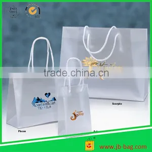 3 Mil Plastic Shopping Bag Frosty Plastic Bags 13''x6''x15'' Plastic Carrier Bags Clear Plastic Bags thumbnail-2