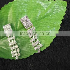 Tassel Glass Crystal Wedding Jewelry Sets for Bridal Beautiful Jewelry Set Wholesale thumbnail-3
