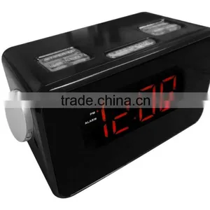 Red LED Backlight PLL Dual Alarm Projector Clock Radio thumbnail-2