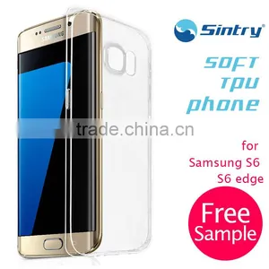 Clear Tpu Case Silicone Smartphone 0.33mm Tpu Case Free Sample Custom Phone Cases for Samsung Galaxy s6 Edge Plus Cover thumbnail-2