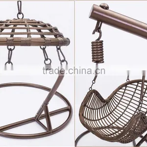 Single Seat Balcony Rattan Springs for Swing Chair Singapore Swing Egg Chair thumbnail-6