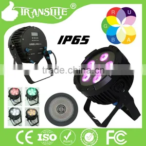 DMX512 Battery Powered Led Stage Par Ip65 Waterproof LED 6pcs 6in1 RGBWA UV LED Par for Chrismas Decoration thumbnail-1