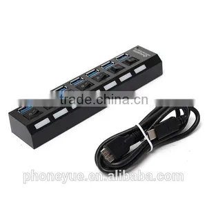 High Speed Usb 3.1 Type-c to Usb 3.0 Usb Hub 7 Port With Switch and Led Light thumbnail-2