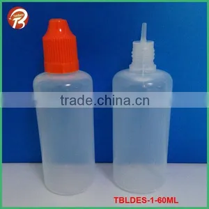 60ml Plastic Squeeze E Liquid Empty Bottle With Long Tips and CRC Caps thumbnail-1