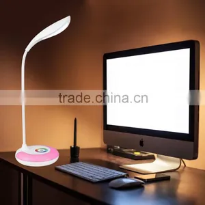 JK-848 Indoor Modern Battery Operated Funky Table Lamps Rainbow Color Cordless USB Rechargeable Hotel Led Desk Lamp thumbnail-3